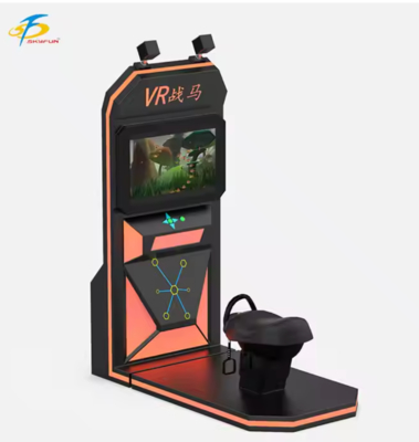VRライディングホースシミュレーター リアルなスイングモーションシート,HTC ViveワイヤレスVRヘッドセット,32インチモニター