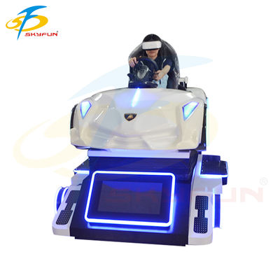 スーパーレーシングVRカーシミュレーターマシン – 没入型4軸モーションドライビング体験、32インチディスプレイ、Logitechコントロール、マルチプレイヤー対応