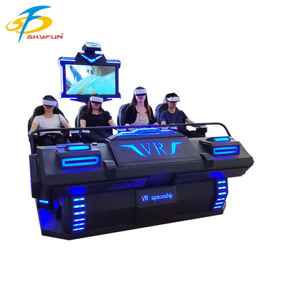 9D VR 4人乗りシネマ – 100本以上の映画と15のインタラクティブゲーム、Deepoon VRグラスを備えた多人数没入型VRシアター