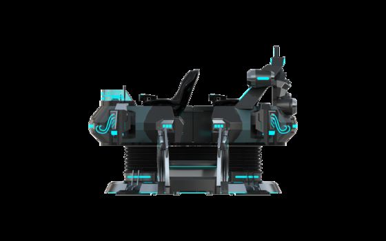 カスタマイズされた FUN UFO 5 シート VR 映画シミュレーター ◎多人プレイ 9D VR モーションライド DPVRメガネ 32インチモニター 信頼性の高い Sempre ワイヤーループ & 大規模なモーションシステム    SKYFUN