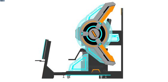 FUN Cinema 4 Seat VR 映画シミュレーター 巨大フロントスクリーン,スプリッシングデザイン,DPVRメガネとダイナミックな特殊効果のマルチプレイヤー 9D VR モーションライド