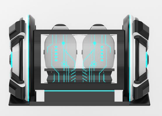 ファンタイムマシン2シートVRシネマシミュレーター|クランクモーション、グラスファイバーデザイン、親子またはカップル向けダブルシート、56ゲーム、DPVR E3-S & 44インチタッチモニター– SKYFUNメーカー