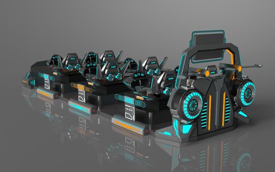 ファンフライ戦艦6席VRシネマ | 個別アクション構造、拡張可能な座席、大型リアスクリーン、55ゲーム、DPVR E3-Sメガネ＆32インチモニター – SKYFUNメーカー
