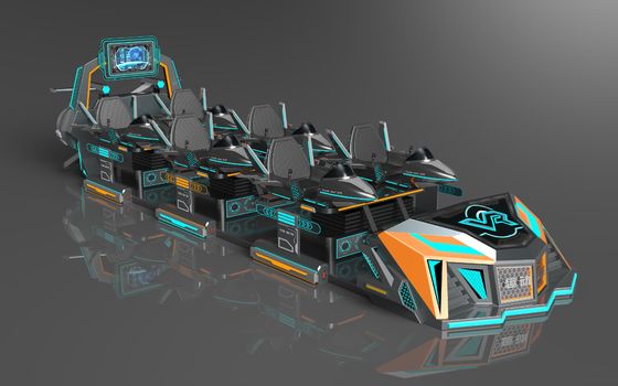 ファンフライ戦艦6席VRシネマ | 個別アクション構造、拡張可能な座席、大型リアスクリーン、55ゲーム、DPVR E3-Sメガネ＆32インチモニター – SKYFUNメーカー