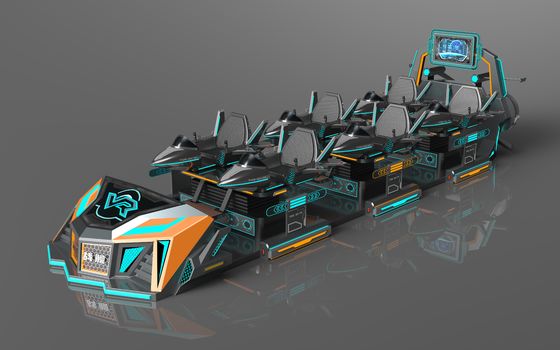 ファンフライ戦艦6席VRシネマ | 個別アクション構造、拡張可能な座席、大型リアスクリーン、55ゲーム、DPVR E3-Sメガネ＆32インチモニター – SKYFUNメーカー