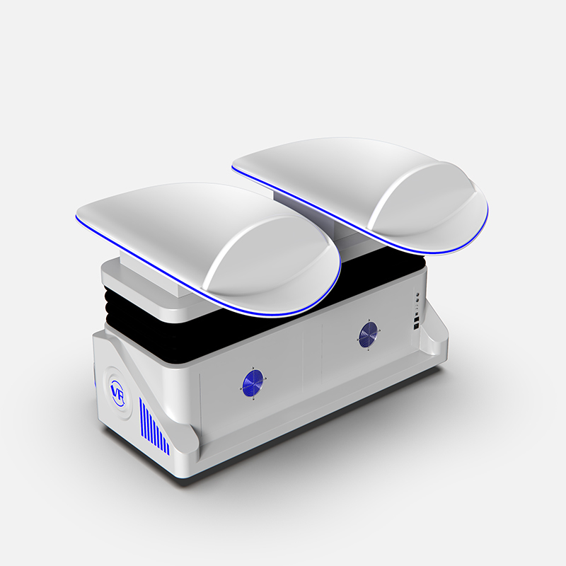 9DVRスライド映画 ディープーンE3Cメガネ付きダブルシートVRシミュレーター 3DOFモーションプラットフォーム,80+360°VR映画,アーケード,モール,テーマのためのエアスプレー&振動効果