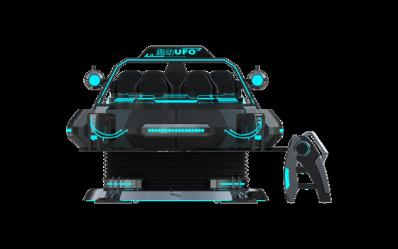 カスタマイズされた FUN UFO 5 シート VR 映画シミュレーター ◎多人プレイ 9D VR モーションライド DPVRメガネ 32インチモニター 信頼性の高い Sempre ワイヤーループ & 大規模なモーションシステム    SKYFUN