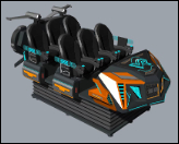 ファンチャリオット6シートVRシネマシミュレーター| クランク構造、ダブルカラーLEDライト、20以上の独占ゲーム、DPVRメガネを備えたマルチプレイヤー9Dモーションライド – SKYFUNメーカー