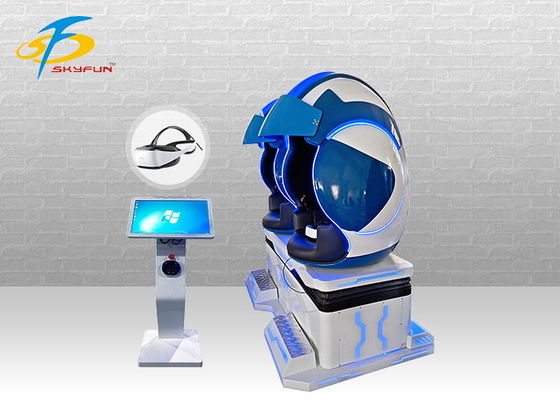 2つのタイプのタッチ画面が付いている動的バーチャル リアリティの座席2座席VR卵の映画館